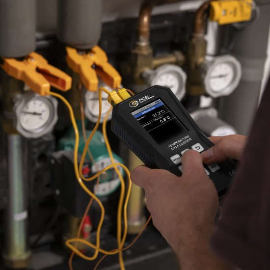 PCE-T 420-ICA 4 csatornás homérséklet adatgyujto hoelemekhez kalibrálva