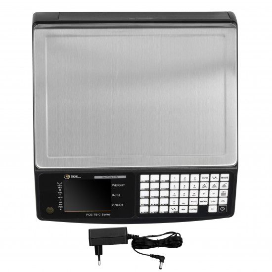 PCE-TB 15C Számláló mérleg PCE-TB 15 C max. 15 kg/felbontás 0,5 g