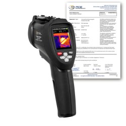 PCE-TC 28-ICA Infravörös hőmérő hőkamerával kalibrálva