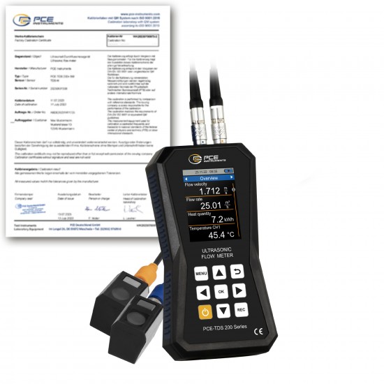 PCE-TDS 200 S-ICA Ultrahangos áramlásmérő