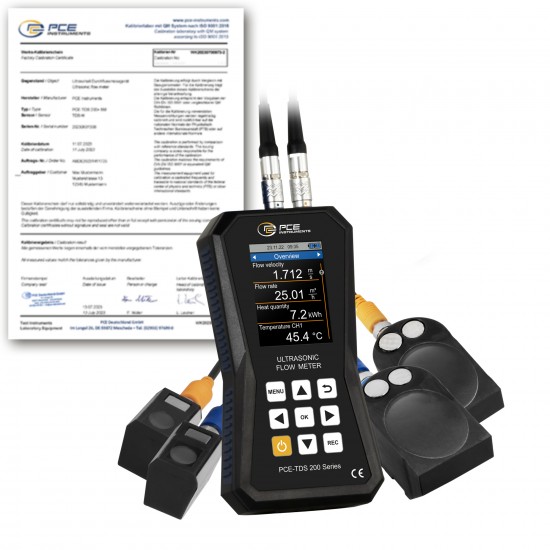 PCE-TDS 200 SL-ICA Ultrahangos áramlásmérő