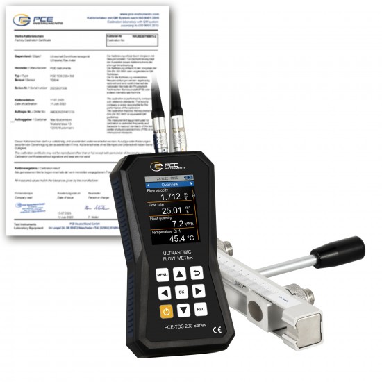 PCE-TDS 200 SR-ICA Ultrahangos áramlásmérő