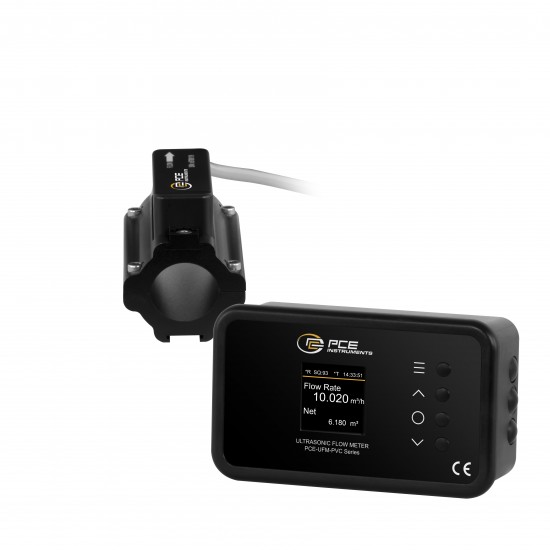 PCE-UFM 20PVC Ultrahangos áramlásmérő , bilincsre szerelhető