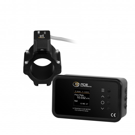 PCE-UFM 32PVC Ultrahangos áramlásmérő, rögzítőelemmel
