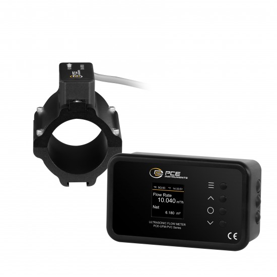 PCE-UFM 40PVC Ultrahangos áramlásmérő , bilincsre szerelhető