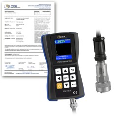 PCE-VM 20-ICA Rezgésmérő készülék kalibrálva