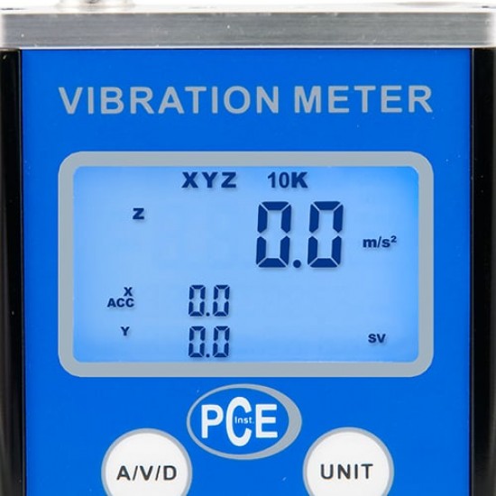 PCE-VM 3D Vibrációmérő