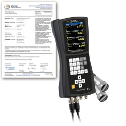PCE-VM 400B-ICA 4 csatornás rezgésmérő készülék kalibrálva
