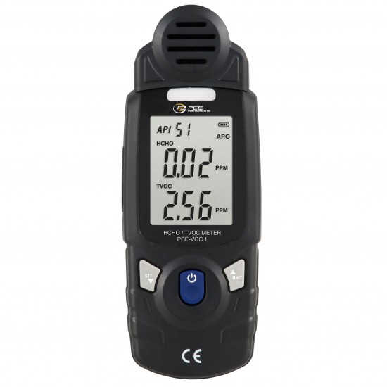 PCE-VOC 1 2 in1 hcho & tvoc mérő műszer