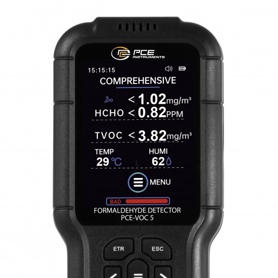 PCE-VOC 5 Formaldehid mérőkészülék