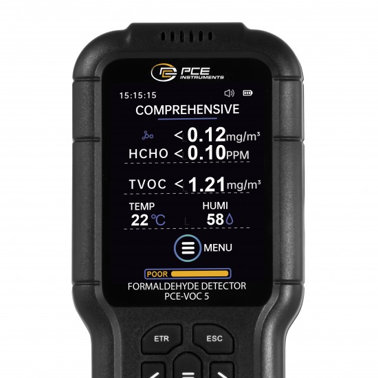 PCE-VOC 5 Formaldehid mérőkészülék