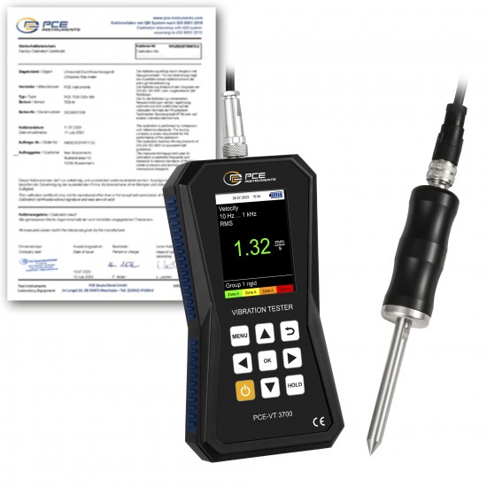 PCE-VT 3700S-ICA Rezgéselemző készülék