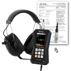 PCE-VT 3850-ICA Gyorsulásmérő kalibrálva