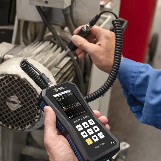 PCE-VT 3950S-ICA Rezgésmérő készülék kalibrálva